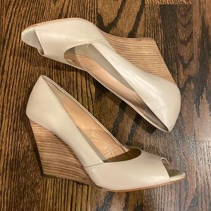 Grey wedge banana republic size 10